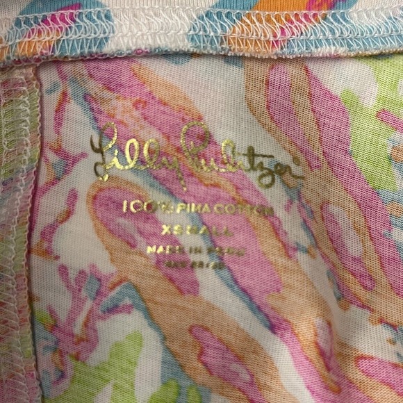 Lilly Pulitzer Dress Womens XS White Pink Christie Scuba to Cuba Cruise Vacation - Picture 7 of 10